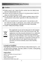 Preview for 4 page of Midea MY-CS6037WP2 User Manual