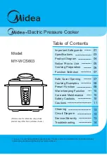 Midea MY-WCS603 Instruction Manual preview