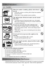 Preview for 30 page of Midea MY6021D Instruction Manual