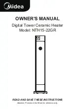 Preview for 2 page of Midea NTH15-22GR Owner'S Manual