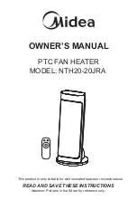 Preview for 1 page of Midea NTH20-20JRA Owner'S Manual