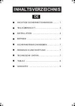 Preview for 2 page of Midea NY2009-13A1L Owner'S Manual