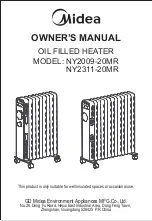 Предварительный просмотр 9 страницы Midea NY2009-20MR Owner'S Manual