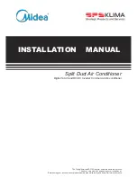 Предварительный просмотр 1 страницы Midea Split Duct Air Conditioner Installation Manual