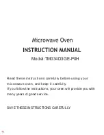 Предварительный просмотр 1 страницы Midea TM034D3GE-P0H Instruction Manual