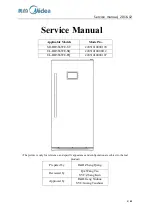 Midea UL-BD386WE-SQ Service Manual предпросмотр