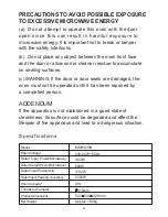 Preview for 3 page of Midea Versa MMWV30B Instruction