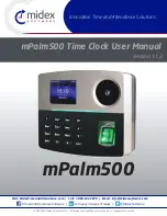 Предварительный просмотр 1 страницы midex mPalm500 User Manual