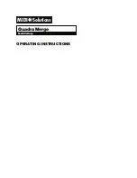 Preview for 1 page of Midi Solutions MultiVoltage Quadra Merge Operating Instructions