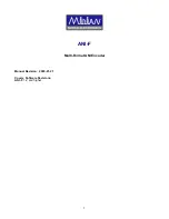 Midian Electronics ANI-F Manual preview