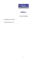 Предварительный просмотр 1 страницы Midian Electronics MTSD-3 Manual