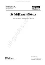 MidiLand S4 8200 Owner'S Manual preview