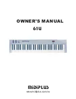 midiplus 61U Owner'S Manual preview