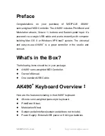 Preview for 3 page of midiplus AK490PLUS Owner'S Manual