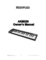 midiplus AKM320 Owner'S Manual предпросмотр