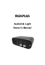 midiplus Audiolink Light Owner'S Manual предпросмотр