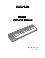 Предварительный просмотр 1 страницы midiplus BK490 Owner'S Manual