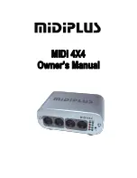 Preview for 1 page of midiplus MIDI 4X4 Owner'S Manual