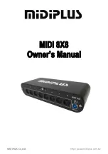 midiplus MIDI 8X8 Owner'S Manual предпросмотр