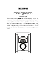 midiplus miniEngine Pro User Manual preview