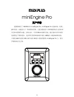 Предварительный просмотр 8 страницы midiplus miniEngine Pro User Manual