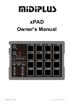 Предварительный просмотр 1 страницы midiplus xPAD Owner'S Manual