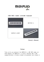 Miditech MIDIPLUS Jr. Owner'S Manual preview