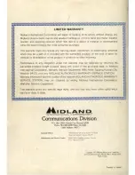 Preview for 40 page of Midland 13-510 Owner'S Manual