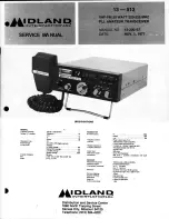 Предварительный просмотр 1 страницы Midland 13-513 Service Manual