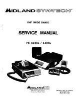 Preview for 1 page of Midland 442XL Service Manual