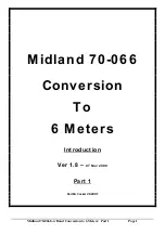 Предварительный просмотр 1 страницы Midland 70-066 Manual