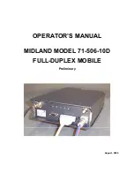 Midland 71-506-10D Operator'S Manual preview