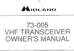 Preview for 1 page of Midland 73-005 Owner'S Manual