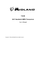 Предварительный просмотр 1 страницы Midland 75-440 User Manual