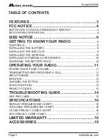 Preview for 2 page of Midland BIZTALK BR200 User Manual