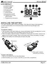 Предварительный просмотр 6 страницы Midland BR180 Owner'S Manual