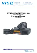 Предварительный просмотр 1 страницы Midland DV-2066 Program Manual