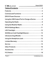 Preview for 2 page of Midland ER310 Manual