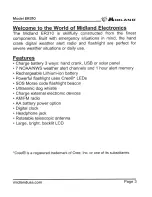 Preview for 3 page of Midland ER310 Manual