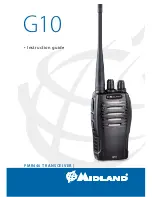 Предварительный просмотр 1 страницы Midland G10 Instruction Manual