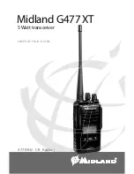 Midland G477 XT Instruction Manual preview