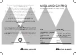 Preview for 1 page of Midland G9 PRO Quick Manual