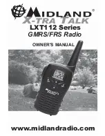 Preview for 1 page of Midland GMRS/FRS Radio LXT112 Series Owner'S Manual