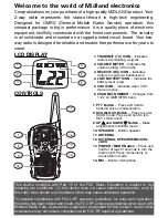 Preview for 2 page of Midland GMRS/FRS Radio LXT112 Series Owner'S Manual