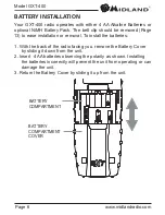 Preview for 6 page of Midland GXT 400 Series Owner'S Manual