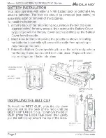 Предварительный просмотр 5 страницы Midland GXT1030 Manual