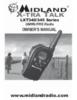 Предварительный просмотр 1 страницы Midland LXT340 Series Owner'S Manual