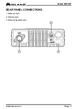 Preview for 11 page of Midland MICRO MOBILE MXT500 Manual