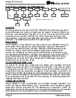 Предварительный просмотр 9 страницы Midland NAUTICO 3 (French) Mode D'Emploi