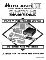 Предварительный просмотр 1 страницы Midland SYN-tech 70-3800 Service Manual